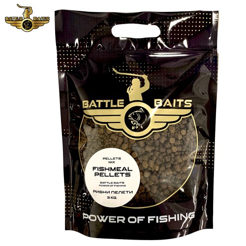 Рибни пелети BATTLE BAITS Fishmeal Pellets Mix 3kg