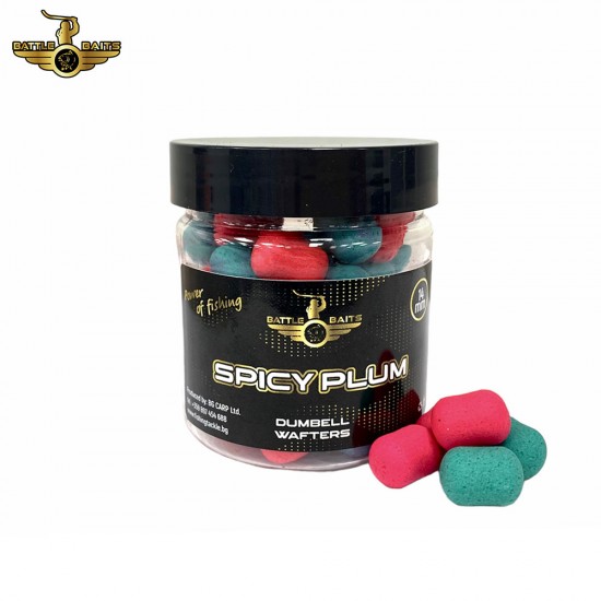 Дъмбели BATTLE BAITS Dumbell Wafters Spicy Plum 14mm