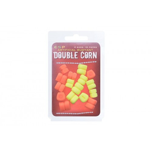 Плуваща силиконова царевица двойна ESP DOUBLE CORN Fluo Yellow / Orange