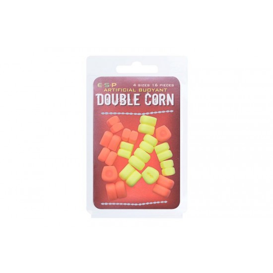 Плуваща силиконова царевица двойна ESP DOUBLE CORN Fluo Yellow / Orange