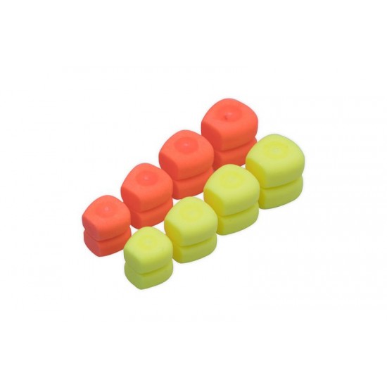 Плуваща силиконова царевица двойна ESP DOUBLE CORN Fluo Yellow / Orange