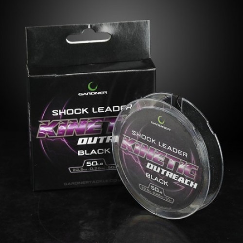 Шок лидер Gardner Kinetic OutReach Shock Leader 50lb 0.26mm 50m (Black)