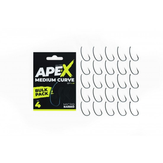 Куки Ridgemonkey Ape-X Medium Curve Barbed - Bulk Pack, 25бр.