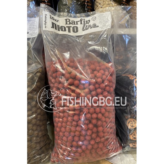 Протеинови топчета за подхранване Люто/Spicy 10 кг. Протеинови топчета за подхранване Люто/Spicy 10 кг.