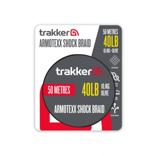 Шок лидер Trakker Armotexx Shock Braid 40lb - 50m Шок лидер Trakker Armotexx Shock Braid 40lb - 50m